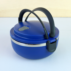 MARMITA DE INOX COM VEDAÇÃO DE SILICONE ALÇA E TRAVA NAS LATERAIS - 6255-AZMA