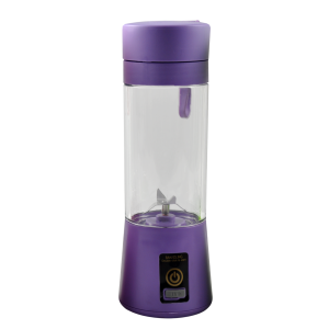 MINI LIQUIDIFICADOR DE PLÁSTICO COM 4 LÂMINAS E CARREGADOR USB 380ML - CA09569-LL