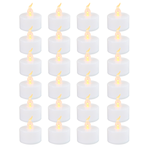 VELA DECORATIVA DE LED LUZ AMARELA COM 24 PÇS -  1464