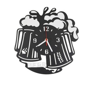 RELOGIO DE PAREDE 3D EM MDF BEER 30 CM - 38613