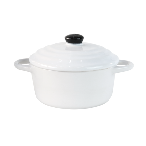 MINI PANELA DE CERÂMICA REDONDA COM TAMPA 16,5X11,5X9CM - 210553-BR