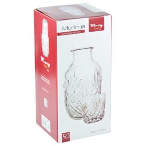 MORINGA COM COPO DE VIDRO COM CAPACIDADE DE 500 ML - VDA10008