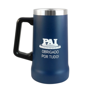 CANECA TÉRMICA DE INOX 750ML COM FRASE PAI OBRIGADO POR TUDO - HG85052-C