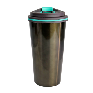 COPO TÉRMICO EM AÇO INOX COM TAMPA E ISOLAMENTO 450ML - HG85061-CHUMBO