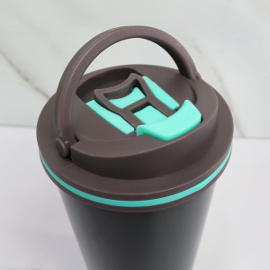 COPO TÉRMICO EM AÇO INOX COM TAMPA E ISOLAMENTO 450ML - HG85061-PT