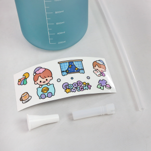 GARRAFA PLÁSTICA MOTIVACIONAL DE PLÁSTICO COM CANUDO 2 LITROS - HG79062-CZ