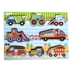 BRINQUEDO DIDÁTICO DE MADEIRA TRANSPORTES COLORIDOS - DMT5734-A