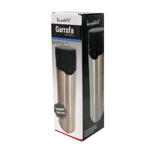 GARRAFA ISOTÉRMICA AÇO INOX TRAVA VACUUM CUP 300 ML - HG85034-GR
