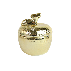 PORTA TRECO MAÇÃ DECORATIVO  DE CERÂMICA 7,5X9CM - GF2612