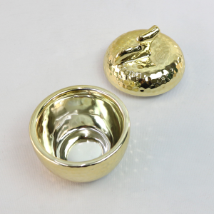 PORTA TRECO MAÇÃ DECORATIVO  DE CERÂMICA 7,5X9CM - GF2612