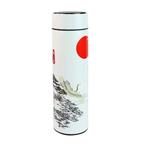 GARRAFA ISOTERMICA AÇO COM INFUSOR E VISOR TOUCH EM LED ESTAMPADA 400ML - GDR0749-A