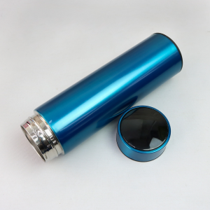 GARRAFA ISOTERMICA AÇO COM INFUSOR E VISOR TOUCH EM LED 500ML - YT2154-AZ