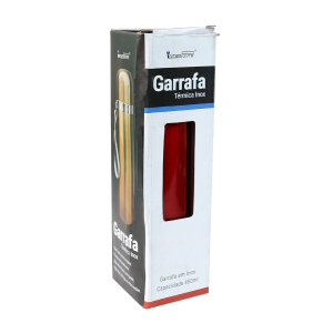 GARRAFA ISOTÉRMICA COM TAMPA E ACIONAMENTO CLICK 450ML - HG83536-VN