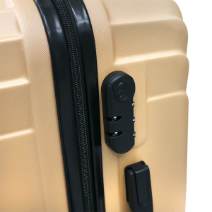 JOGO DE MALA ROSÉ BARCELONA PLUS EM ABS COM 3 PEÇAS - BA332J00135