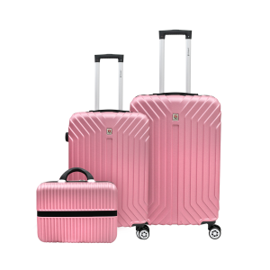 JOGO DE MALA FUCSIA BARCELONA PLUS EM ABS COM 3 PEÇAS - BA332J00138