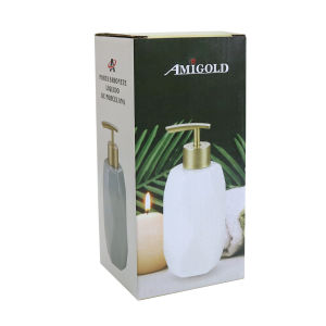 PORTA SABONETE LIQUIDO OU PORTA ÁLCOOL GEL DE PORCELANA 400ML - 4046-CZ