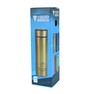 GARRAFA ISOTÉRMICA DE AÇO INOX COM INFUSOR 500ML - YT2181-PT