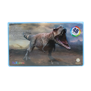ESTOJO MALETA ESCOLAR COM 48 PEÇAS INMETRO - MT48DINO-F