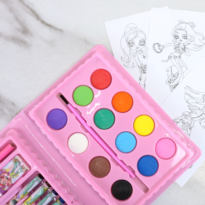 ESTOJO MALETA ESCOLAR COM 24 PÇS INMETRO PANDEIRO - MT24-PANDEIRO