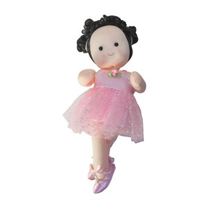 BONECA BAILARINA  MUSICAL A CORDA COM MOVIMENTO NA CABEÇA 35CM - F0175A