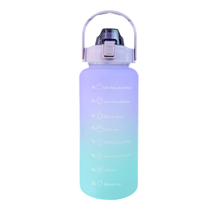 GARRAFA PLÁSTICA MOTIVACIONAL COM CANUDO 2 LITROS - F1901-LL