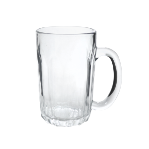 CANECA DE VIDRO TRANSPARENTE COM ALÇA 330ML - VDA09101