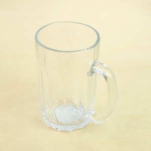 CANECA DE VIDRO TRANSPARENTE COM ALÇA 330ML - VDA09101
