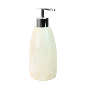 PORTA SABONETE LÍQUIDO DE PORCELANA MARMORIZADA 380ML - 3864