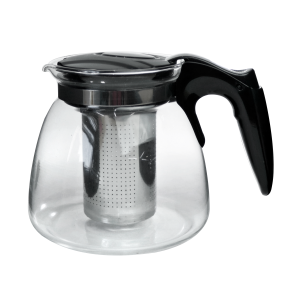 CHALEIRA DE VIDRO COM INFUSOR DE INOX 950ML - TRC6688