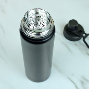 GARRAFA TERMICA DE INOX COM TAMPA E ALÇA 800ML  - 4623-PT