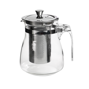 CHALEIRA DE VIDRO COM INFUSOR 600ML - 4506