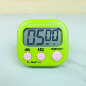 CRONÔMETRO TEMPORIZADOR MULTIUSO DE PLÁSTICO A PILHA - 4676-VD