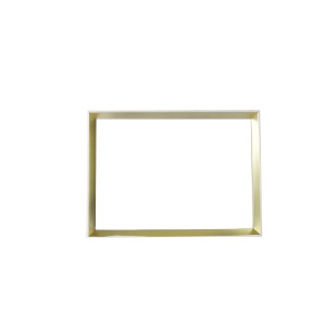 QUADRO RETANGULAR COM MOLDURA EM MADEIRA E FUNDO ESPELHADO 22X30CM - QR19108-DOU