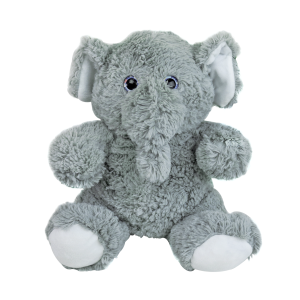 ELEFANTE DE PELUCIA POLIESTER 27X23CM - FD5074-D