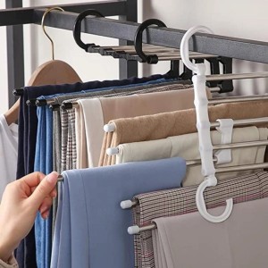 CABIDE PARA CALÇA DE METAL E PLÁSTICO 6,5XX15X30CM - 4603