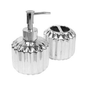 KIT DE BANHEIRO EM CERÂMICA COM 02 PEÇAS - 397-PTA