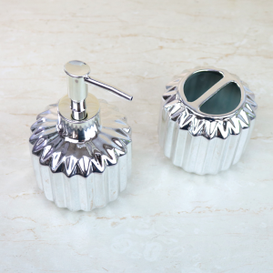 KIT DE BANHEIRO EM CERÂMICA COM 02 PEÇAS - 397-PTA