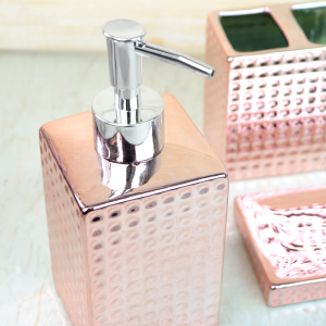 KIT DE BANHEIRO EM CERÂMICA COM 03 PEÇAS - 395-GR