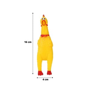 GALINHA DE BORRACHA 16CM MORDEDOR PARA PETS - 13062