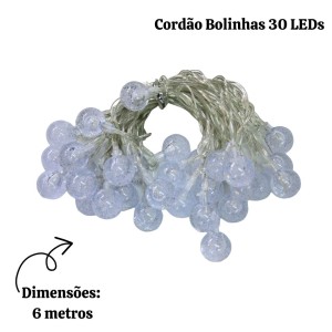 CORDÃO 30 BOLINHAS LED WM BIVOLT USO INTERNO - 18915