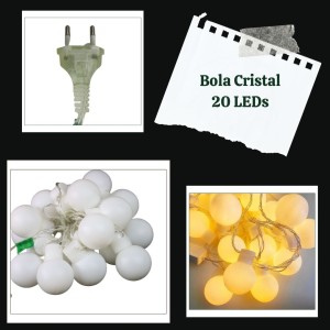 BOLA CRISTAL 20 LEDS WM BIVOLT - 21010