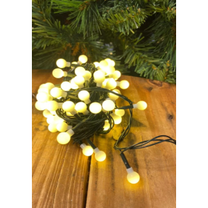 100 LÂMPADAS CEREJINHA WARM FIO VERDE 8F 127V - 17020