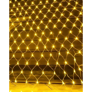 REDE 144 LED WARM FIO BRANCO 8 FUNÇÕES 1,5MX1,3M 127V - 16127