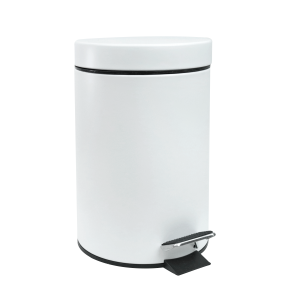 LIXEIRA INOX BRANCA COM PEDAL 3 LITROS - CT2116-BR