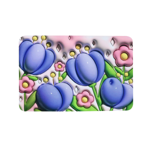 TAPETE PARA PISO DE BORRACHA ANTIDERRAPANTE  RETANGULAR 38X58CM - TP9331-C