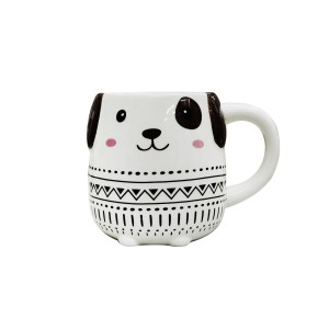 CANECA E VASO CACHEPOT DE CERÂMICA COM 400 ML E 10CM DE ALTURA - BRJL10324