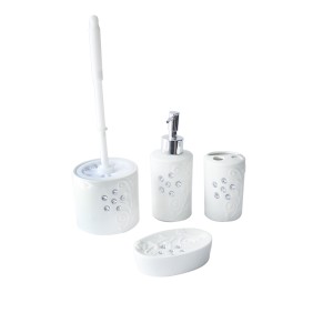 KIT DE BANHEIRO EM PORCELANA COM 5 PEÇAS - WC286-A