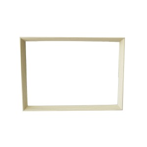 QUADRO RETANGULAR COM MOLDURA EM MADEIRA E FUNDO ESPELHADO 22X30CM - QR19108-CH