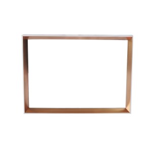 QUADRO RETANGULAR COM MOLDURA EM MADEIRA E FUNDO ESPELHADO 22X30CM - QR19108-GR