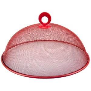 TELA PROTETORA DE ALIMENTOS EM METAL COM ALÇA NO TOPO 30CM - CZ19285-VM